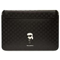 Karl Lagerfeld wsuwka KLCS16SAKHPKK 16” czarna Sleeve Mono Saffiano Ikonik