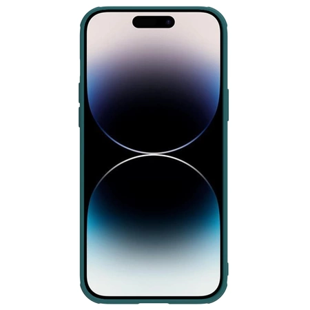 Nillkin CamShield Leather S Case etui iPhone 14 Pro Max pokrowiec z osłoną na aparat zielone