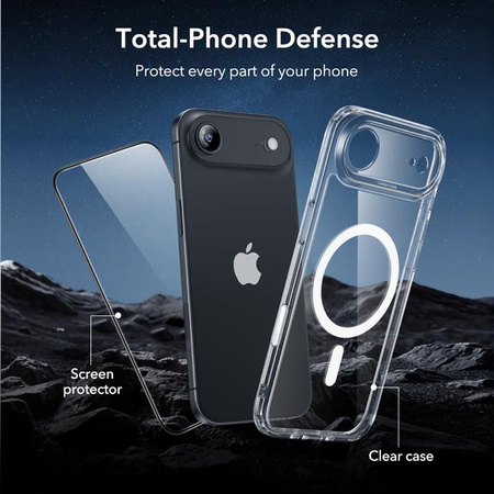 ESR CLASSIC HYBRID MAGSAFE & TEMPERED GLASS IPHONE 17 AIR CLEAR