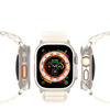 Sport-Schnallenarmband für Apple Watch 8/7/6/SE/5/4/3/2/1 (41, 40, 38 mm), Dux Ducis Armband GS-Version – Weiß