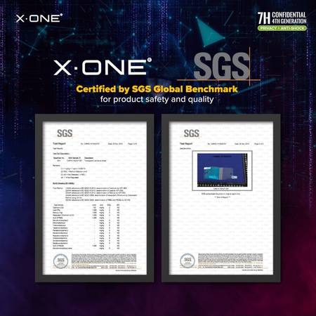 Szkło hartowane X-ONE Extreme Shock Eliminator 4th gen. Privacy - do iPhone 14 Pro