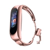 Metal bracelet for Xiaomi Mi Band 3 / 4 / 5 / 6 band strap - pink