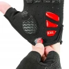 Rockbros S169BR L cycling gloves with gel inserts - black and red