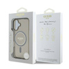 Original Handyhülle IPHONE 16 Guess Hardcase IML Glitter Circle MagSafe (GUHMP16SHFGEREK) schwarz