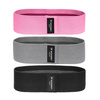 Wozinsky zestaw 3x materiałowe taśmy gumy oporowe mini band do ćwiczeń joga fitness crossfit (WFB-01)