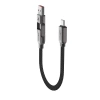 Acefast C13-05 USB-C - USB-A / USB-C Kabel 480Mb/s 3A 0,2m - Schwarz