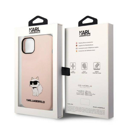 Karl Lagerfeld Silicone NFT Choupette - Etui iPhone 14 Plus (różowy)