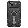 Nillkin CamShield Armor Pro Magnetische Hülle iPhone 14 Plus MagSafe gepanzerte Hülle mit Standring schwarz