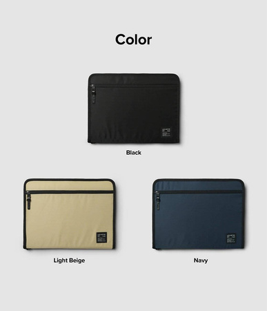 Ringke Smart Zip Pouch universal case for laptop, tablet (up to 13 ''), stand, bag, organizer, beige