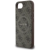 Etui Guess 4G Ring Classic Logo MagSafe  na iPhone 16e - brązowe