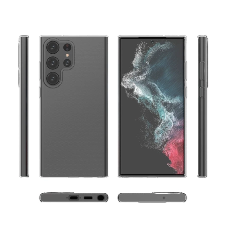 Ultraklare 0,5-mm-Hülle Samsung Galaxy S23 Ultradünne Abdeckung transparent