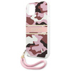 Guess nakładka do iPhone 13 6,1" GUHCP13MKCABPI różowy hard case Camo Strap Collection