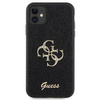 Original Handyhülle IPHONE 11 / XR Guess Hardcase Glitter Script Big 4G (GUHCN61HG4SGK) schwarz