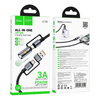 HOCO kabel All-in-one USB A / Typ C do Typ C / LED Light 3A 60W U138 1,2 m czarny