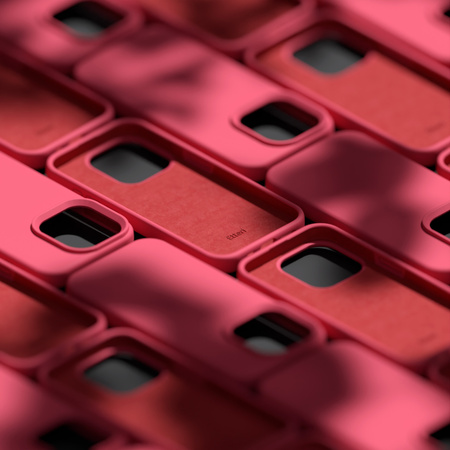 Nakładka Etteri Silicone Case do Samsung Galaxy S22 malinowa