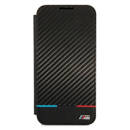 Case BMW BMBKS22MPUCARTCBK S22 + S906 black / black bookcase M Collection Triangles