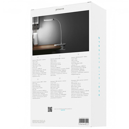 Proove Lampka biurkowa Light Bite LED    1200mAh 5W biały/white