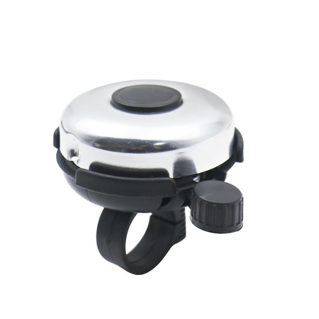 Dzwonek do roweru / hulajnogi aluminiowy FSBHN-075 czarno srebrny