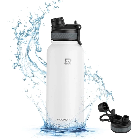 Rockbros 35210029005 Thermo-Fahrradflasche für Getränke 550 ml - weiß