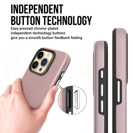 Vmax nakładka Triangle Case do Samsung Galaxy S24 Plus różowo-złota