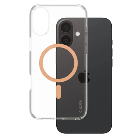 CARE by PanzerGlass Flaggschiff-Hülle iPhone 16 Plus 6,7&quot; pfirsich/pfirsich MagSafe 1375