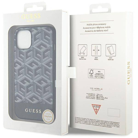 Oryginalne Etui IPHONE 13 / 14 / 15 Guess Hardcase IML 4G MagSafe (GUHMP15SHGCFSEK) czarne