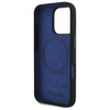 Original Handyhülle IPHONE 16 PRO BMW Hardcase Silicone Hexagon Blue Line MagSafe (BMHMP16L23SHEB) schwarz
