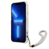 Case IPHONE 13 MINI Guess Hardcase Flower Strap (GUHCP13SHFLSD) gold