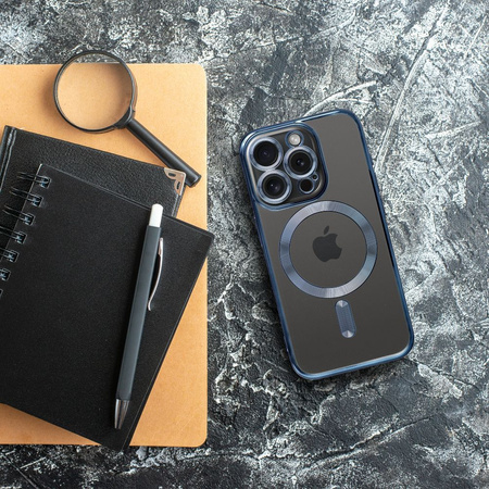 Futerał ELECTRO MAG COVER kompatybilny z MagSafe do IPHONE 16 Plus niebieski