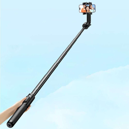 Selfie-Stick / Teleskopstange mit Ständer und Bluetooth-Fernbedienung 1,5 m Ugreen LP586 – Schwarz