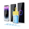 Baseus Popsicle 5200mAh 20W Powerbank with Built-in Lightning Cable (+ White Baseus Simple USB-C - USB-C 60W/20V/3A/30cm Cable) - Yellow-Pink
