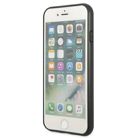 Original Handyhülle IPHONE SE 2022 / SE 2020 / 7 / 8 Guess Hard Case 4G Metal Gold Logo (GUHCI8G4GFBR) braun