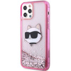 Karl Lagerfeld KLHCP12MLNCHCP iPhone 12/ 12 Pro 6.1&quot; pink/pink Hardcase Glitter Choupette Head