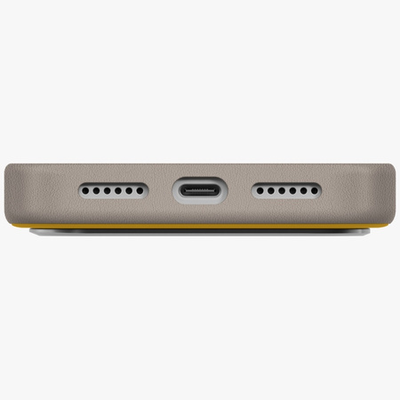 Etui UNIQ Lyden DS do iPhone 17 Pro Max  Magclick Charging zółto/szary