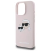 Karl Lagerfeld Silicone Case Heads Print MagSafe for iPhone 16 Pro Max - Pink