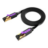 Płaski kabel sieciowy UTP CAT7 Vention ICABJ RJ45 Ethernet 10Gbps 5m czarny