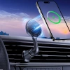 Wozinsky WCT5-6S4Y Car Holder with Qi/MagSafe 15W Inductive Charger for Air Vent - Black