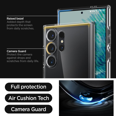 Futerał SPIGEN Ultra
Hybrid do SAMSUNG S24 ULTRA crystal clear