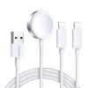 Joyroom S-IW007 3-in-1-Kabel USB-A magnetisches Ladegerät – Lightning 1,2 m – Weiß