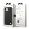 Original Case IPHONE 14 PLUS BMW Leather Stamp (BMHCP14MSLLBK) black