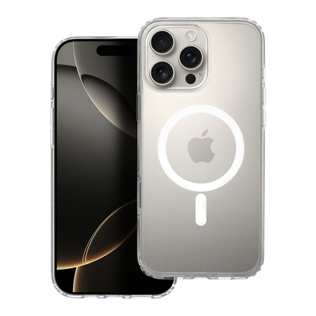 Futerał nieżółknący Clear Elite Mag Cover kompatybilny z MagSafe i Camera Control button pasuje do IPHONE 16 PRO MAX transparent