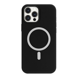 Mercury MagSafe Silicone iPhone 12 ProMax 6.7" czarny/black
