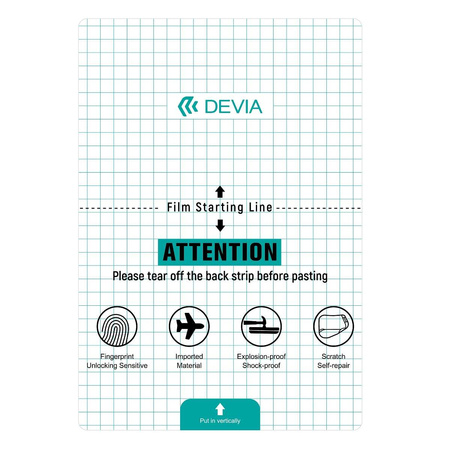 Devia Zestaw folii anticrash na tablety do maszyny tnącej 20szt 20 x 29 cm