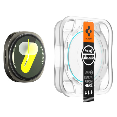 SZKŁO HARTOWANE SPIGEN GLAS.TR ”EZ-FIT” 2-PACK GALAXY WATCH 8 (40 MM) CLEAR