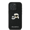 Karl Lagerfeld KLHCP16LPGKLKCPK iPhone 16 Pro 6.3" czarny/black hardcase Monogram Karl&Chaoupette Head Pin