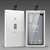 Dux Ducis Fino case covered with nylon material for Samsung Galaxy S22+ (S22 Plus) blue