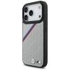 BMW M Tricolor Metal Logo MagSafe Case für iPhone 17 Pro – Grau