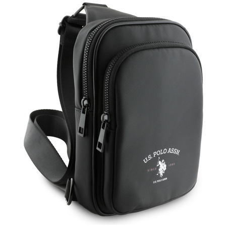 Torebka na telefon US Polo Petit Pique    Crossbody Arch czarny