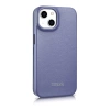 iCarer CE Premium Leather Folio Case skórzane etui iPhone 14 Plus z klapką magnetyczne MagSafe jasnofioletowy (WMI14220715-LP)