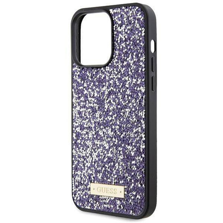 Guess nakładka do iPhone 15 Pro Max 6,7" GUHCP15XPFGSBSP jasnoróżowa HC Rhinestone Meta Logo